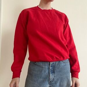 Classic Red Women's crewneck Sweatshirt